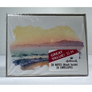 Vintage Hallmark  Blank Note Cards Stationary Paper Envelopes 20 Total NIB